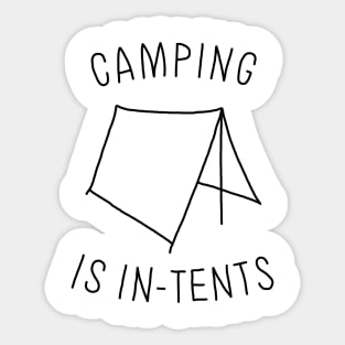 In-Tents Camper Black Sticker